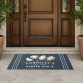 Paillasson Maison de plage personnalisée Shack d'huîtres