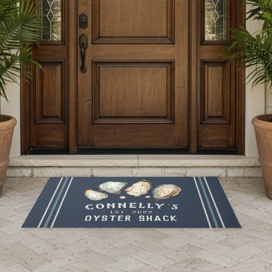Paillasson Maison de plage personnalisée Shack d'huîtres