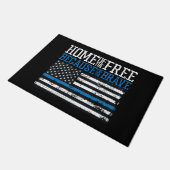 Paillasson Maison du libre en raison du drapeau courageux des (Incliné)