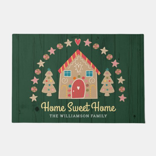 Paillasson Maison en pain d'épices Maison en sucré Maison en  (Devant)