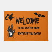 Paillasson Maison hantée Halloween Maison de bienvenue Mat de (Devant)