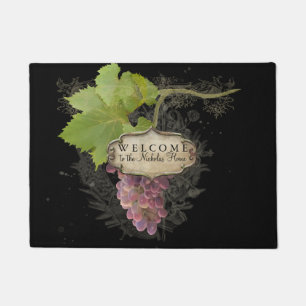 Paillasson Maison personnalisée de raisin de cuve de vignobl