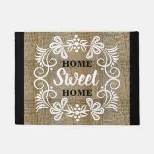 Paillasson Maison rustique d'élevage Burlap Maison douce