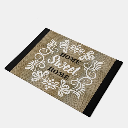 Paillasson Maison rustique d'élevage Burlap Maison douce (Incliné)