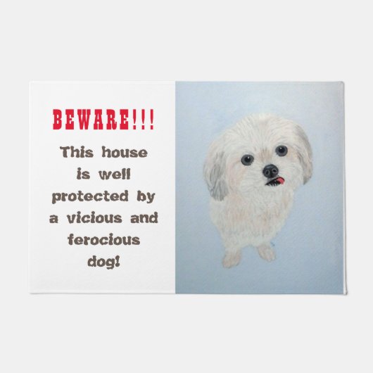 Paillasson Malshi, Maltais, Shih Tzu, Funky Guard Chien (Devant)