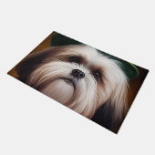 Paillasson Malti Tzu Chien en Robe de la Saint Patrick (Incliné)