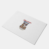 Paillasson Mama Américaine Ours Patriote Patchwork Vector Des (Incliné)