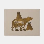 Paillasson Mama Bear avec 2 Cubs Maman de deux (Devant)