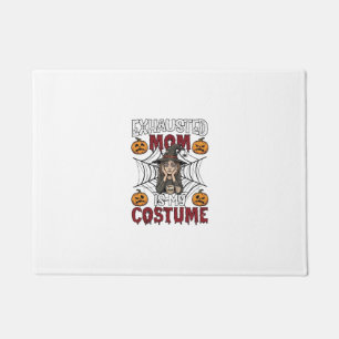 Paillasson Maman Épuisée Est Costume Sorcière Halloween Café