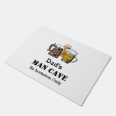 Paillasson MAN CAVE Novelty Trois bières PERSONNALISABLES (Incliné)