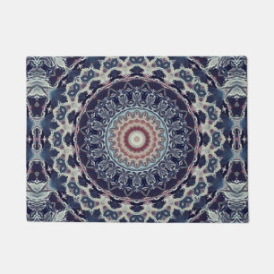 Paillasson Mandala abstrait en rond sans joint