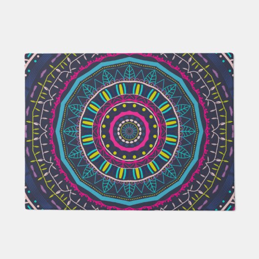 Paillasson mandala coloré (Devant)