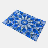 Paillasson Mandala en bleu (Incliné)