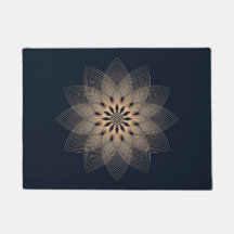 Mandala en bleu