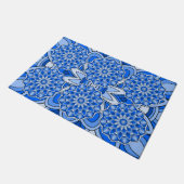 Paillasson Mandala en bleu (Incliné)