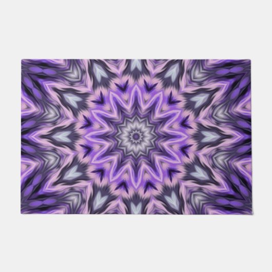 Paillasson Mandala violette Lilac (Devant)
