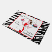 Paillasson "Mange, bois et sois fabuleux !" (Incliné)