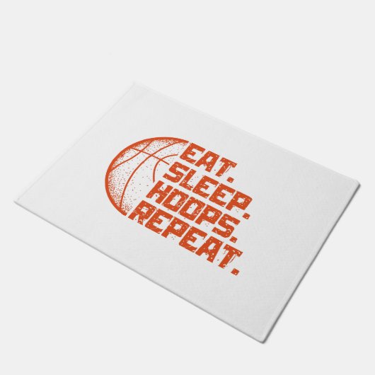 Paillasson Mangez des cerceaux de sommeil Répéter les citatio (Incliné)