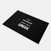 Paillasson Mangez Loukoumades et ressentez le cadeau grec Doo (Incliné)