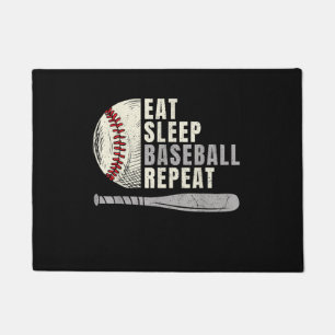 Paillasson Mangez Sleep Baseball Répéter Funny Baseball Playe