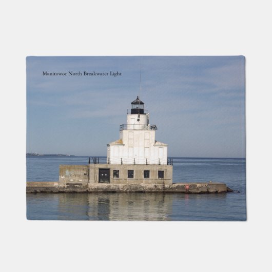 Paillasson Manitowoc North Breakwater Plaque de porte lumineu (Devant)