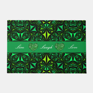 Paillasson Manteau de porte fractée vert extérieur intérieur