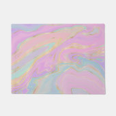 Paillasson Marbre arc-en-ciel en or rose (Devant)
