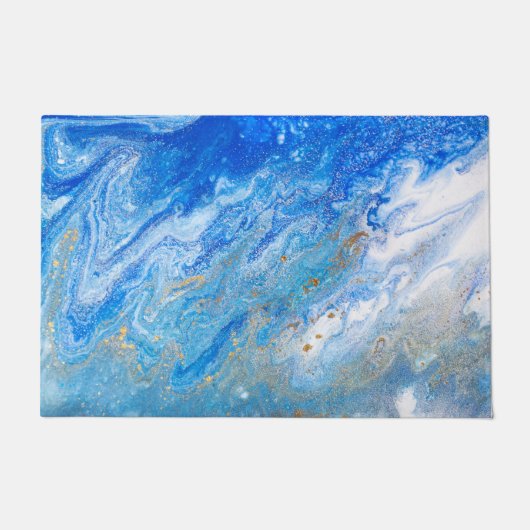 Paillasson Marbre bleu ciel (Devant)