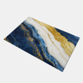 Paillasson Marbre bleu marine de luxe et feuille d'or (Incliné)