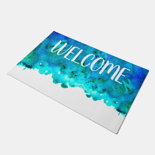 Paillasson Marbre bleu marine marbre abstrait (Incliné)