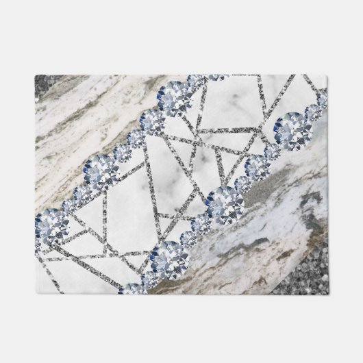 Paillasson Marbre gris or blanc (Devant)