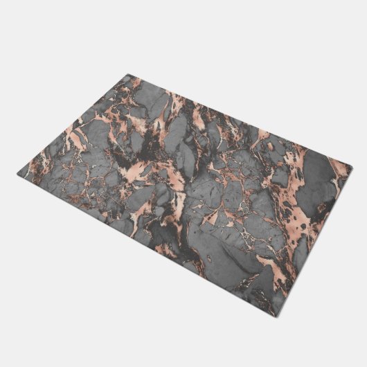 Paillasson Marbre rose gris or design moderne (Incliné)
