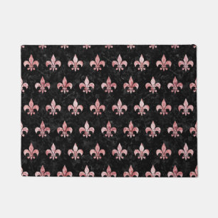 PAILLASSON MARBRE ROYAL1 NOIR ET MARBRE ROUGE ET BLANC (R)