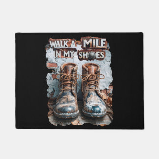 Paillasson Marcher à un kilomètre dans mes chaussures - Inspi