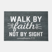 Paillasson Marcher Par La Foi Pas Par Vue Porte (Devant)