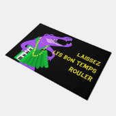Paillasson Mardi Gras Alligator & Accordion (Incliné)