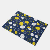 Paillasson Marine Blue Lemon Art - Refresh Citrus Design (Incliné)
