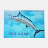 Paillasson Marlin Blue Water Sport Poisson Bienvenue (Devant)