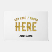 PAILLASSON MARQUE BLANCHE MODERNE ET PERSONNALISABLE VÉRIFIÉE (Devant)