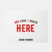 PAILLASSON MARQUE BLANCHE MODERNE ET PERSONNALISABLE VÉRIFIÉE (Devant)