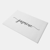 Paillasson Marque-page personnalisé minimal blanc girly monog (Incliné)