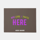 PAILLASSON MARQUE VÉRIFIÉE DE CAFÉ MODERNE ET PERSONNALISABLE (Devant)