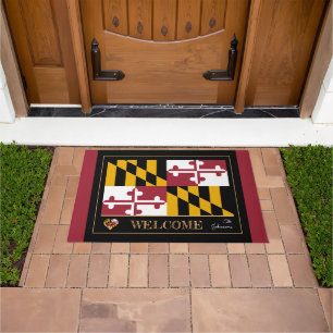 Paillasson Maryland & Maryland Drapeau de la maison mat/sport