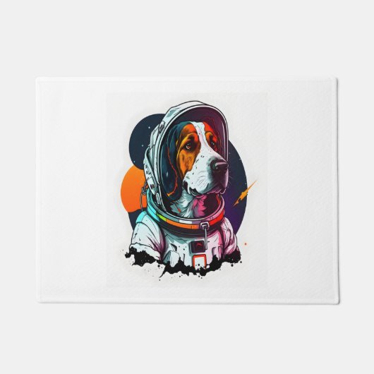 Paillasson Mascotte de chien Astronout (Devant)