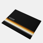 Paillasson Masculine et élégante ours gai Drapeau de fierté W (Incliné)