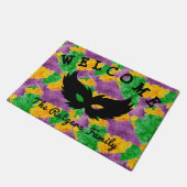 Paillasson Masque de camouflage de mardi gras (Incliné)