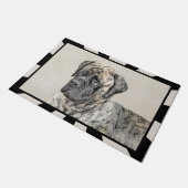 Paillasson Mastiff anglais (Brindle) Peinture - Chien Art (Incliné)