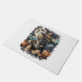Paillasson Mastiff Chien Halloween Carré (Incliné)