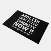 Paillasson mat "ABOLISH Q.I." (Incliné)