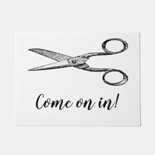 Paillasson Mat bienvenu de coiffeur (Devant)